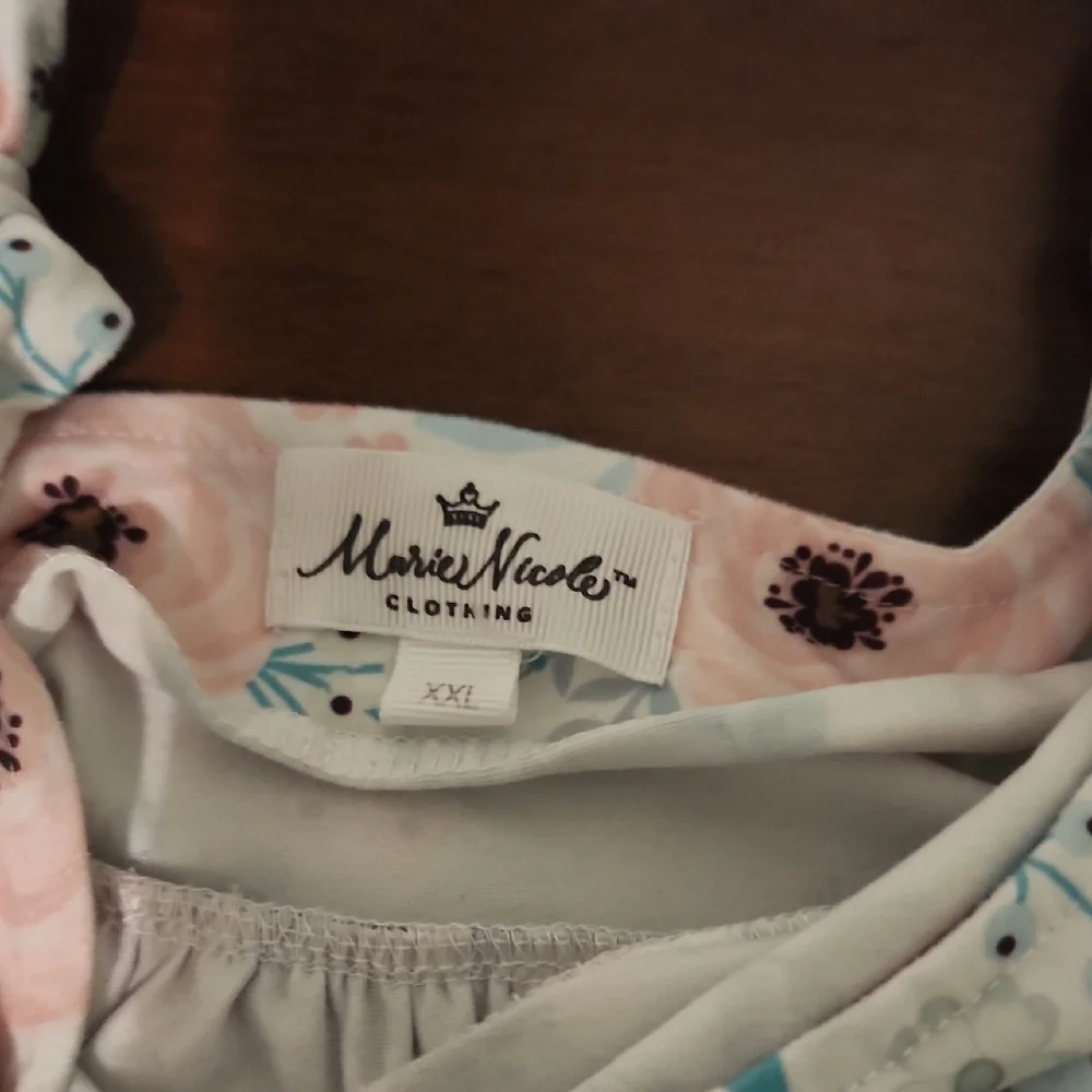Floral Dress and Blue Bloomers Set‎